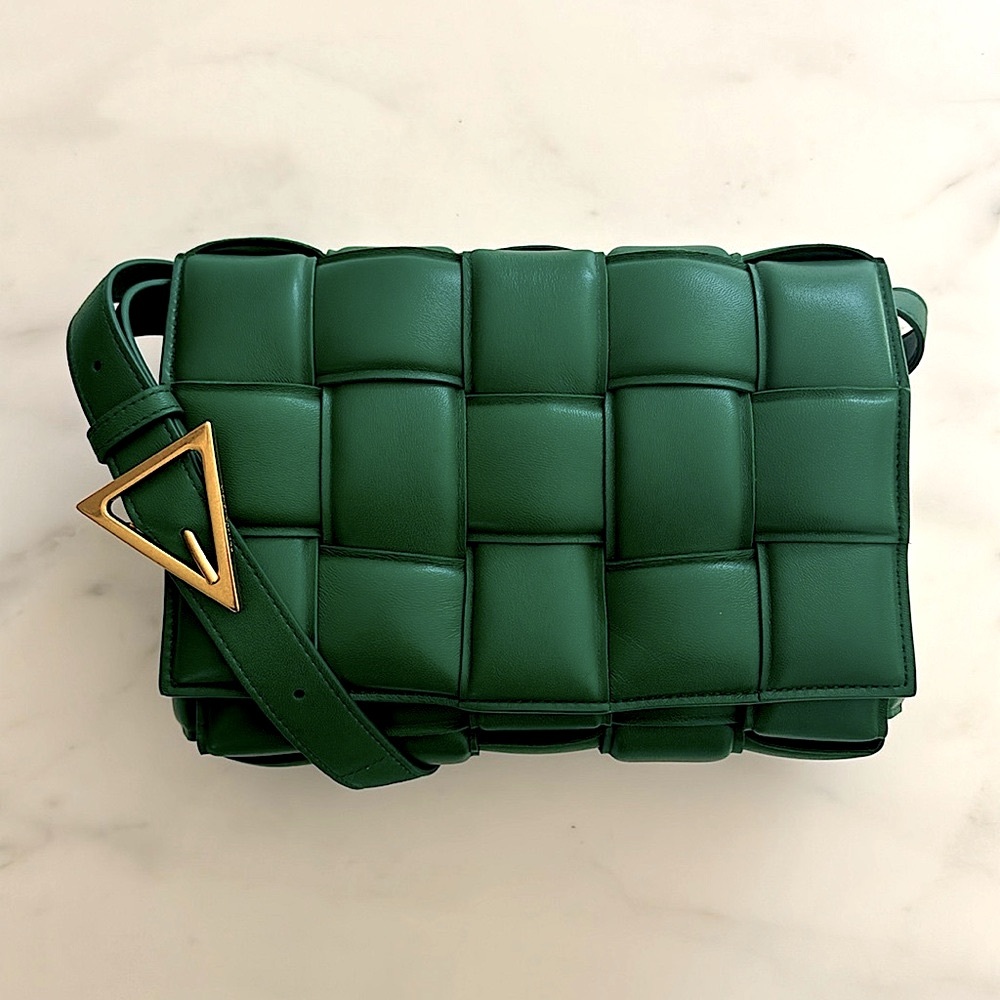NWOT Bottega Veneta Nappa Maxi Padded Cassette Crossbody Bag
